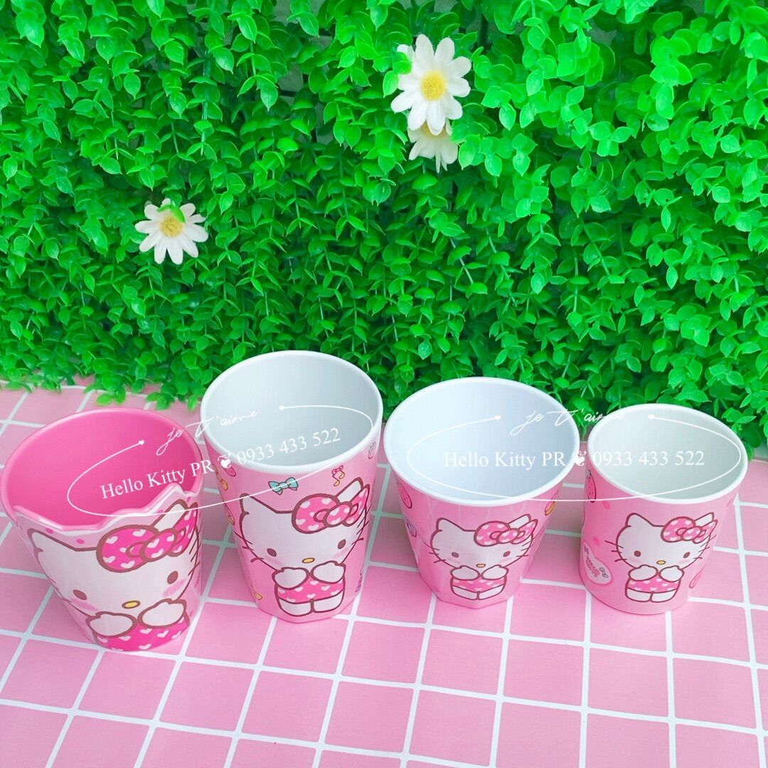 Ly cốc dung tích 200ml, 300ml, 480ml, 550ml Hello Kitty