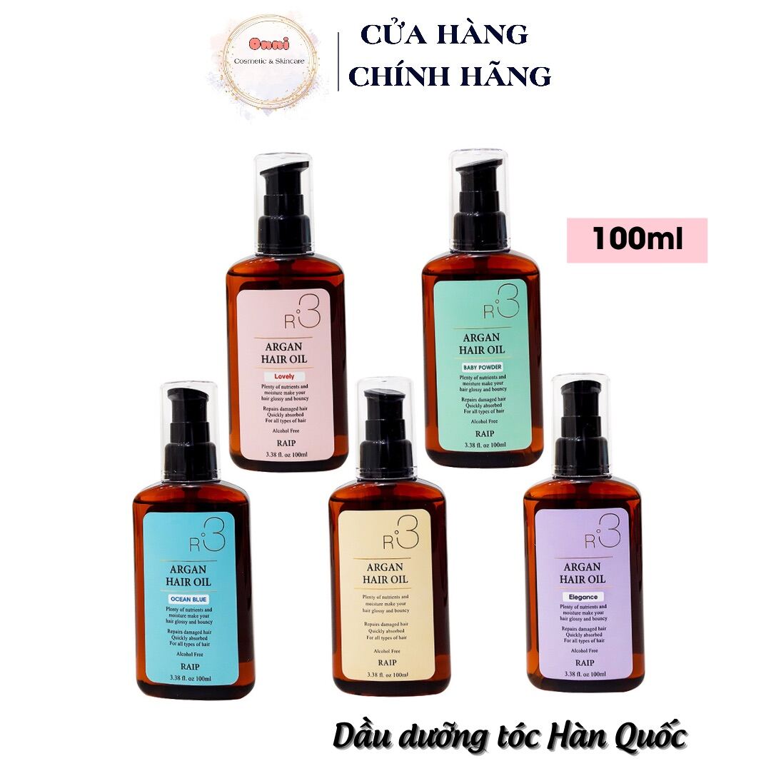 Dầu dưỡng tóc R3 Argan Hair Oil 100ml Hàn Quốc giá rẻ