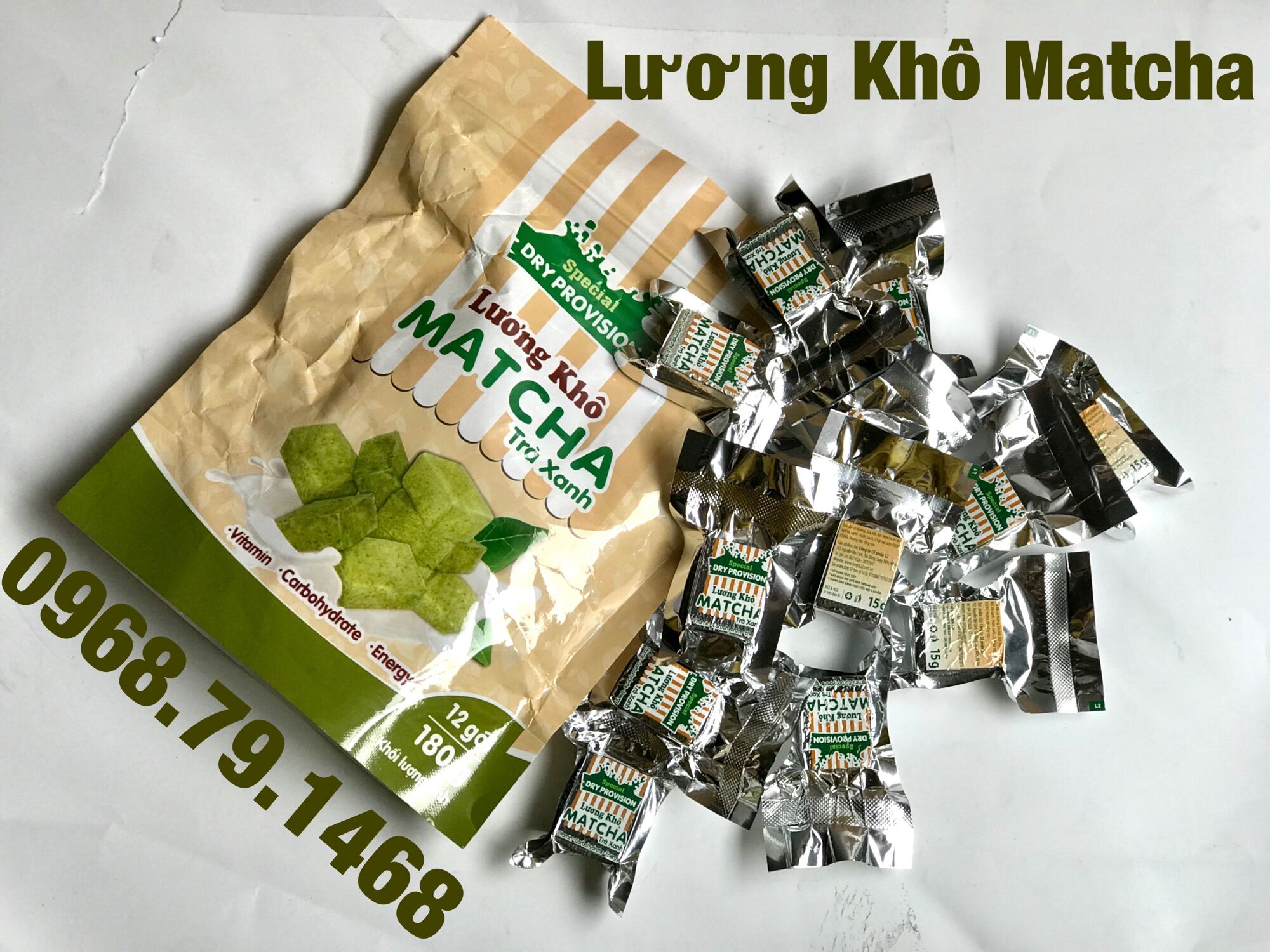 Lương khô matcha trà xanh - công ty 22