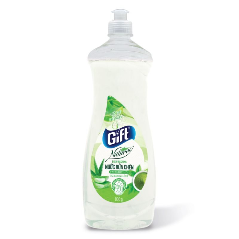 Nước rửa chén Gift
Natural Trà Matcha và Lô Hội
800g