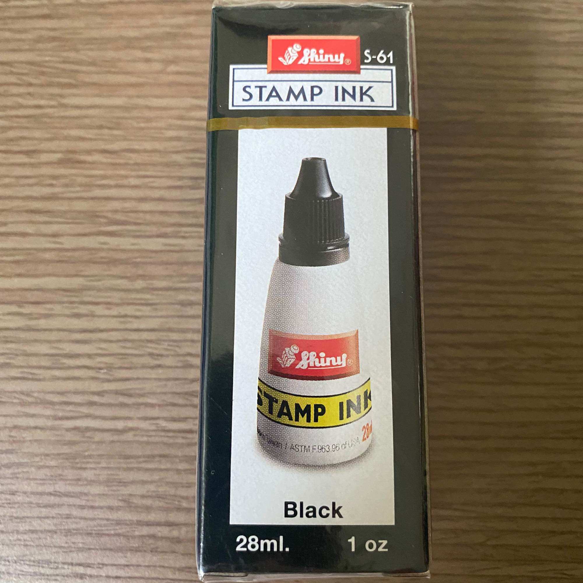 Mực đóng dấu Shiny S61(đen) - S62 (đỏ) - S63(xanh) 28ML
