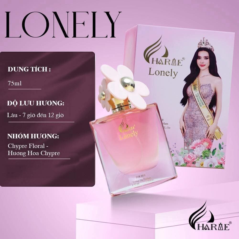 Nước hoa nữ Lonely 75ml charme hương dịu nhẹ ngọt ngào quyến rũ