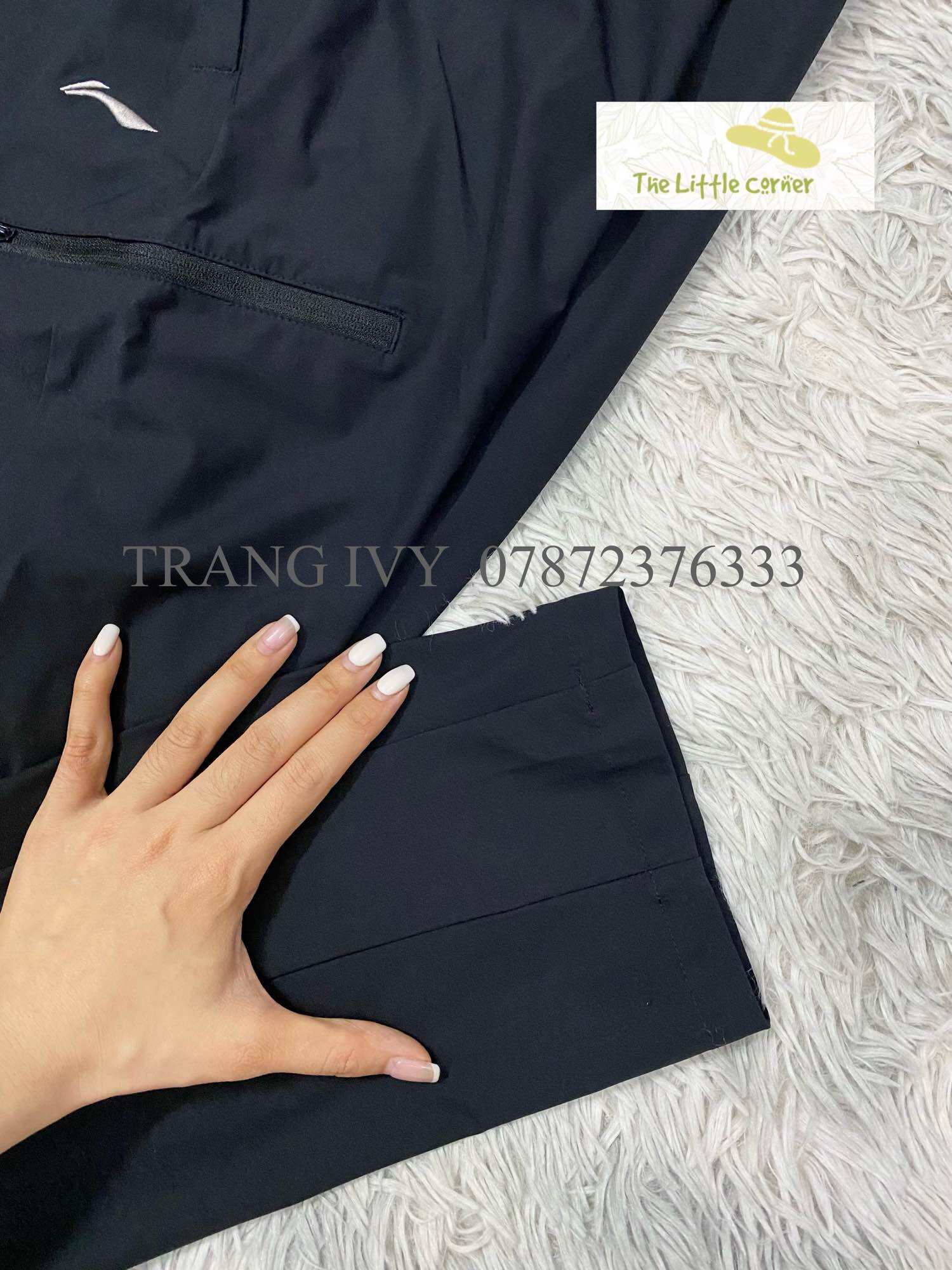 Quần gió cạp khuy nam nữ Lining