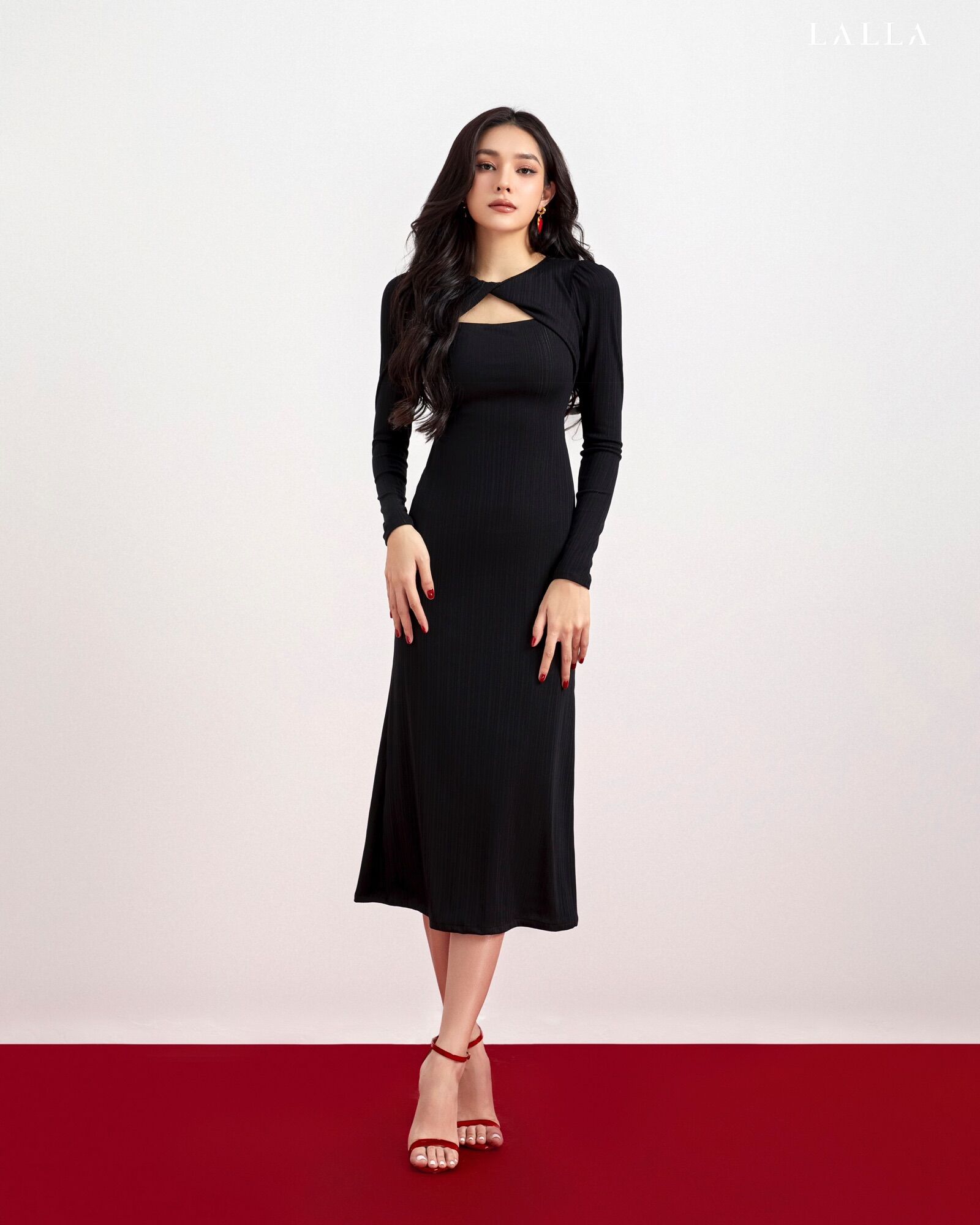 LALLA - Đầm body tay dài nữ
