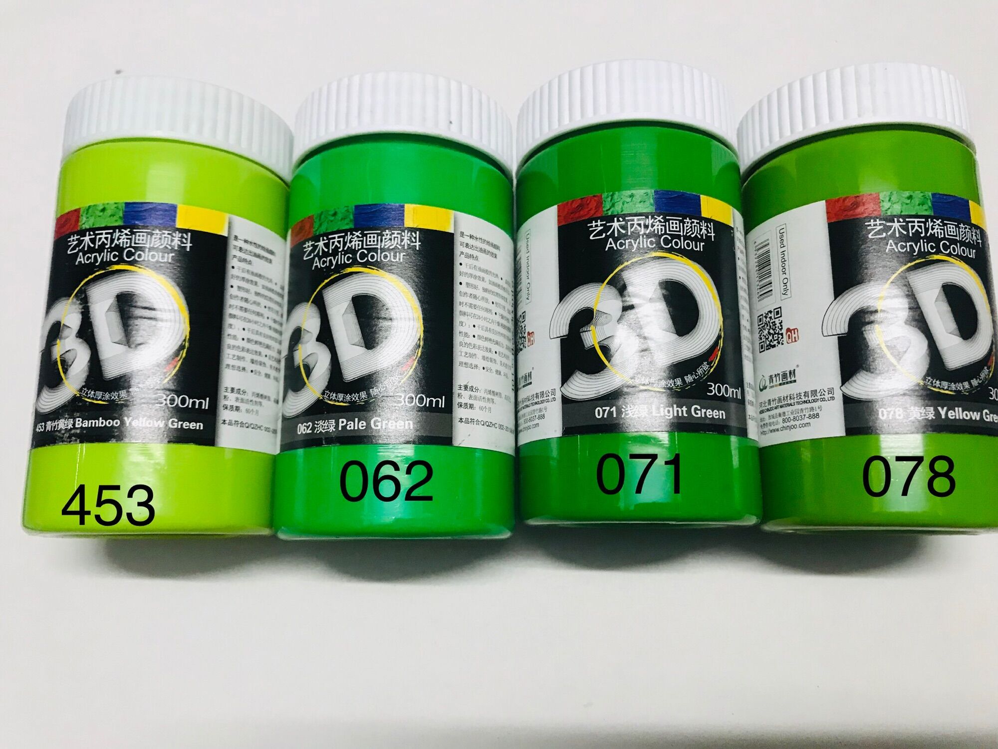 MÀU ACRYLIC 3D LỌ 300ML