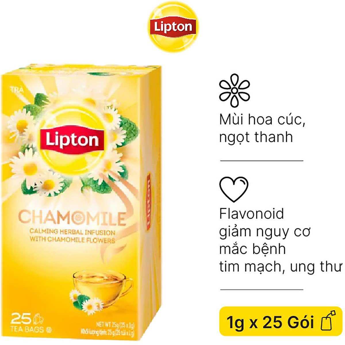 Lipton-Trà Hoa Cúc CHAMOMILE 25gói 1 hộp