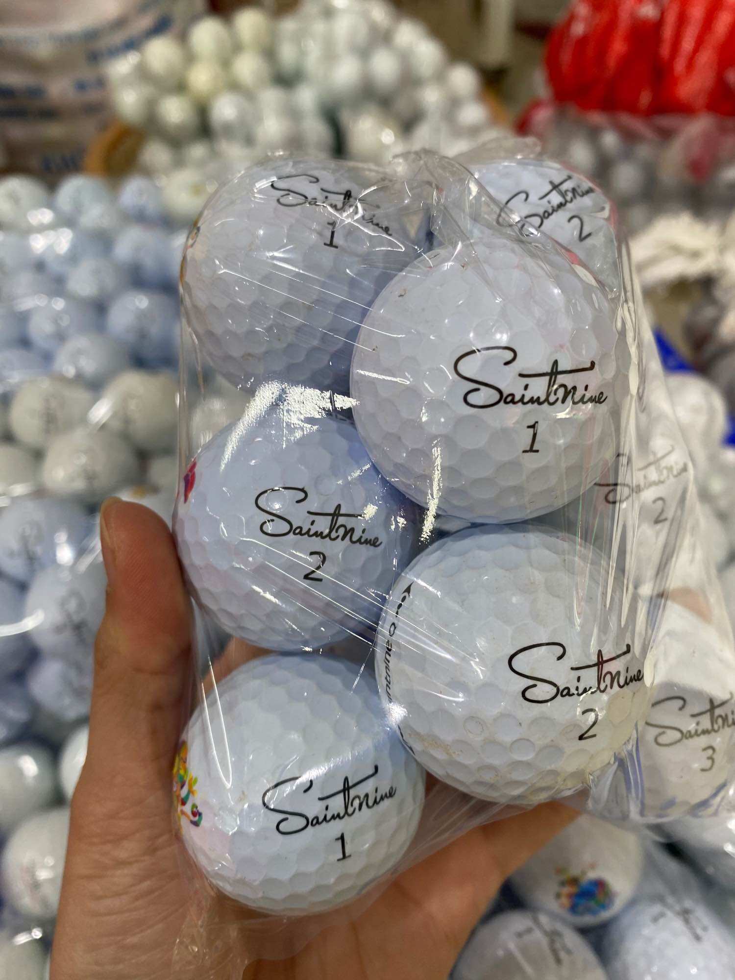 (combo 10 quả) Bóng Golf Saintnine độ mới 98%