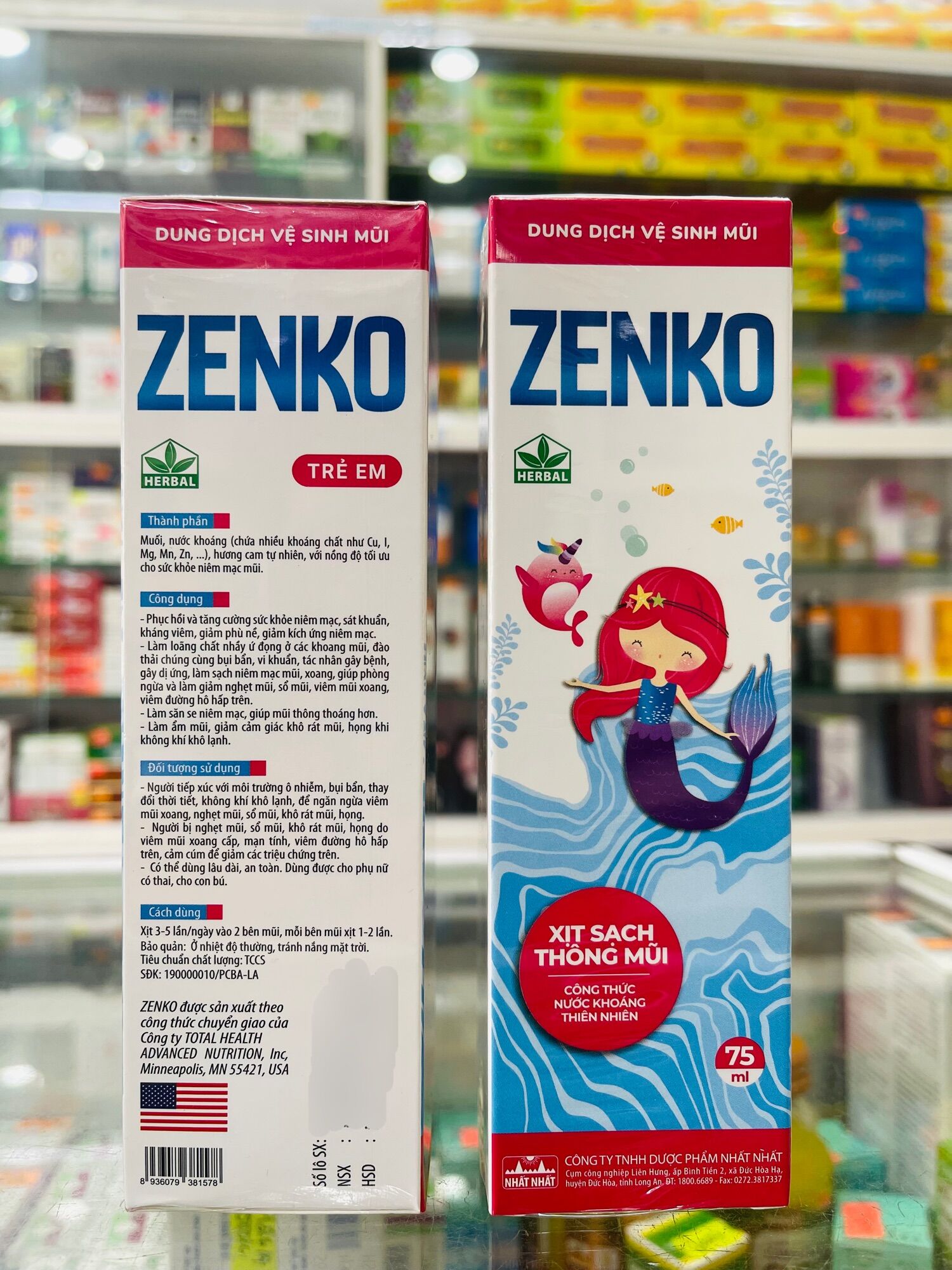 DUNG DỊCH VỆ SINH MŨI ZENKO - 75ml