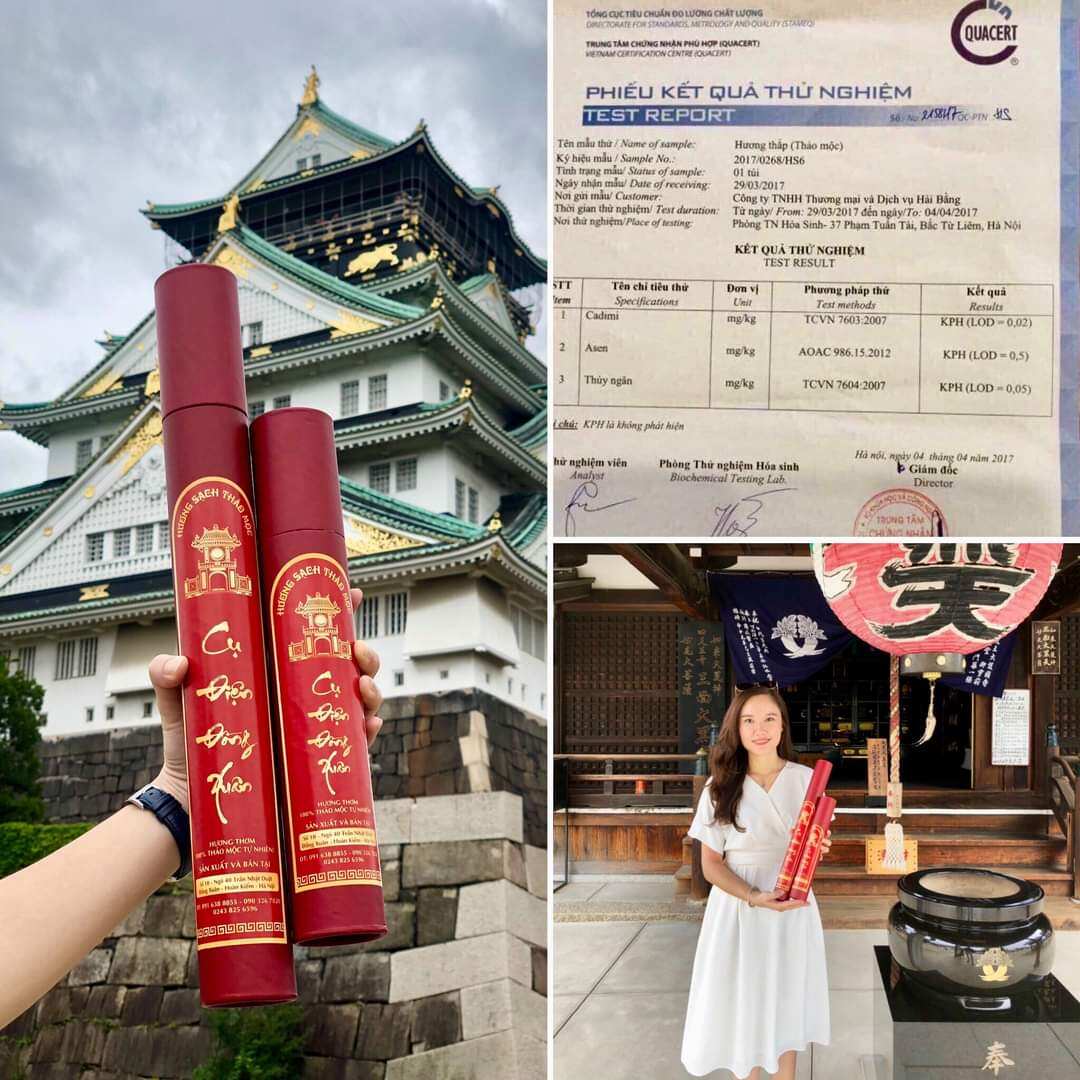 nhang sạch, hương sạch 100 nén CỤ ĐIỆN ĐỒNG XUÂN chính hiệu. Có loại thắp cho chung cư