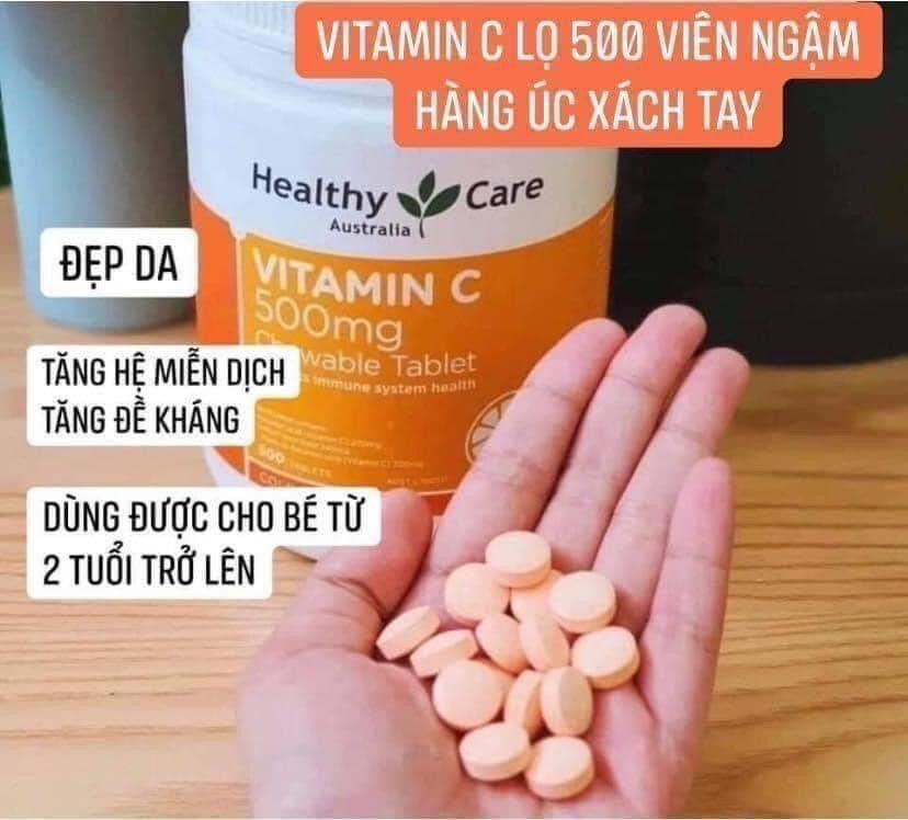 🍊🍊 𝑽𝑰𝑬̂𝑵 𝑵𝑮𝑨̣̂𝑴 𝑽𝑰𝑻𝑨𝑴𝑰𝑵 𝑪 𝑯𝑬𝑨𝑳𝑻𝑯𝒀𝑪𝑨𝑹𝑬 500𝒎𝒈 🍊Hộp 500v - Date 2024