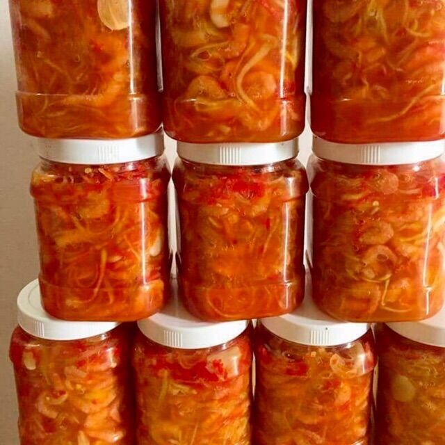 Mắm tép trộn đu đủ hủ 500g (tép bạc đất sông)