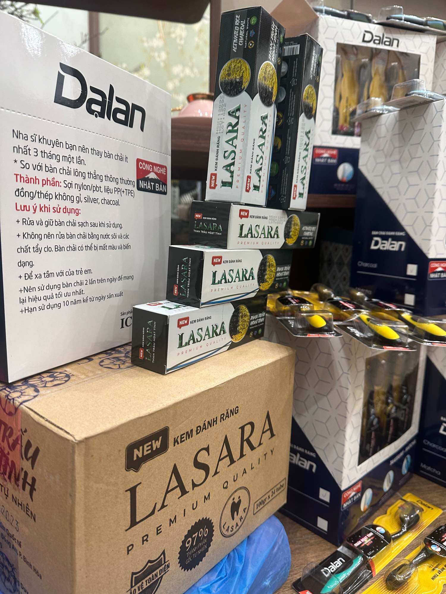 Combo 3 tuýp kem đánh răng Lasara