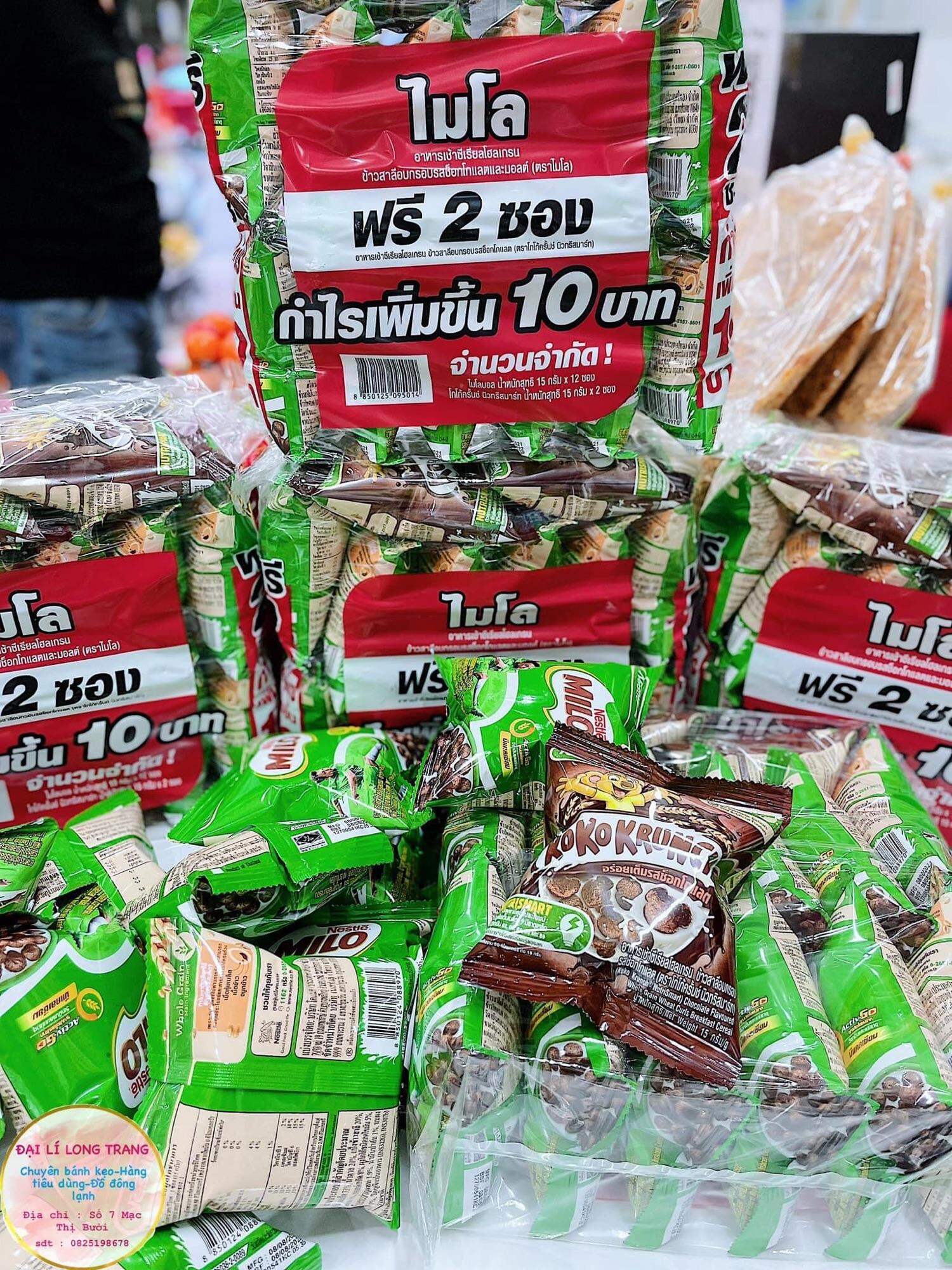 Snack Ngũ Cốc NESTLE MILO Ăn Sáng Thái Lan (Bim bim Milo, Snack Milo, Bỏng Milo Thái Lan Ăn Liền)