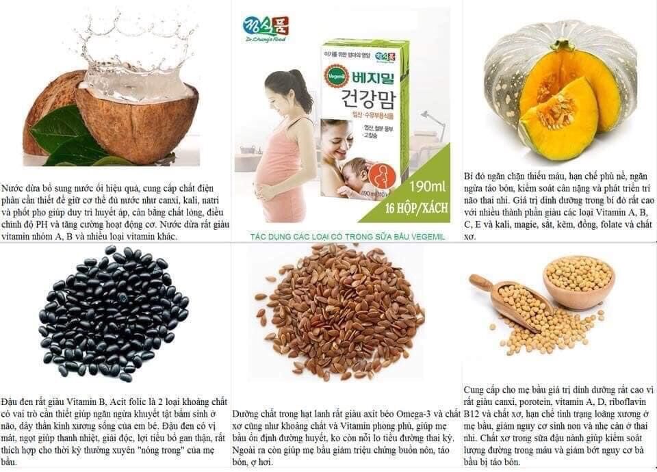 Sữa bầu Vegemil Hàn Quốc
