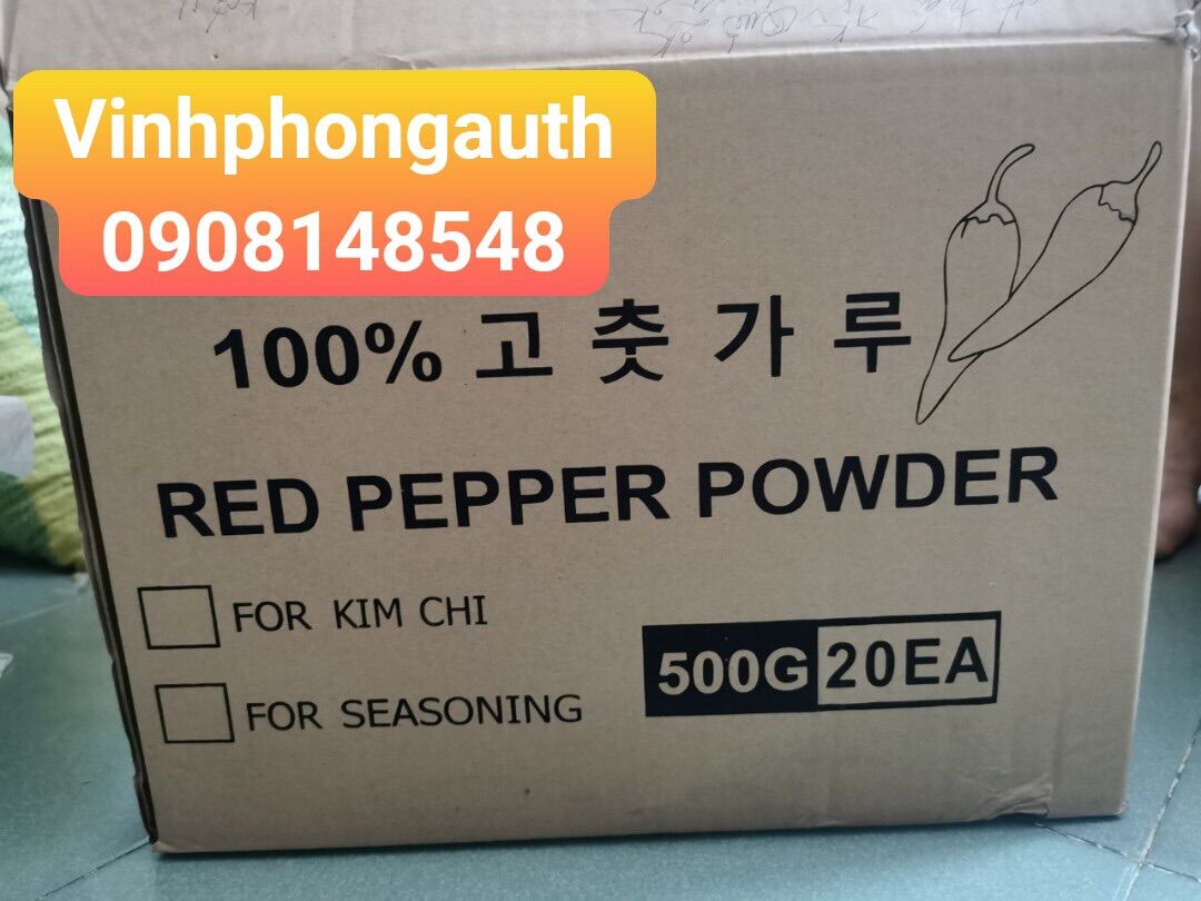 BỘT ỚT HÀN QUỐC - NHUYỄN- RED PEPPER POWDER 500gr