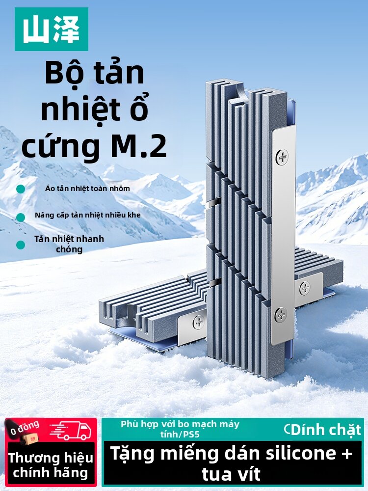 Samzhe | Double Sided Aluminum NVME SSD Cooler Giá 215,000 Đồng*Miễn phí vận chuyển