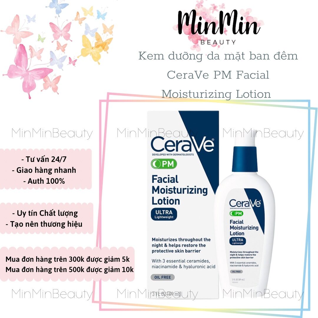 Kem dưỡng ẩm ban đêm CeraVe Facial Moisturizing Lotion PM