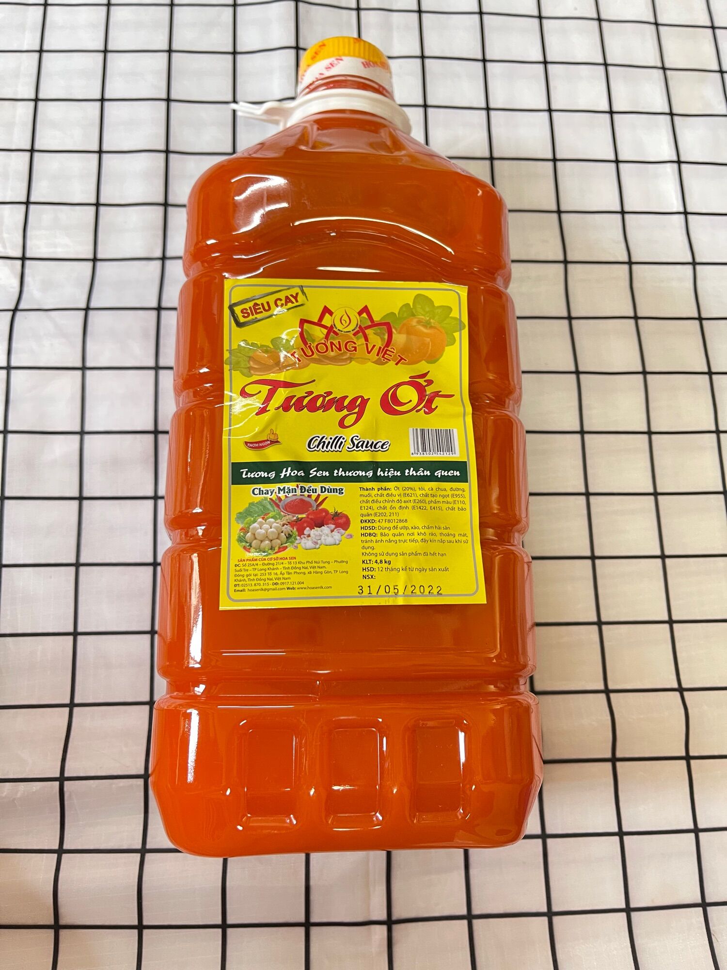 Tương ớt tương việt hoa sen 5kg