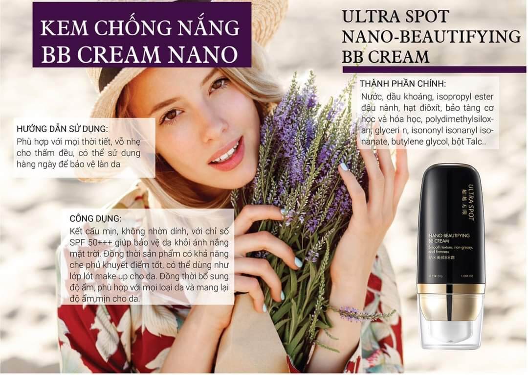 Kem chống nắng nano BB - Ultra Spot