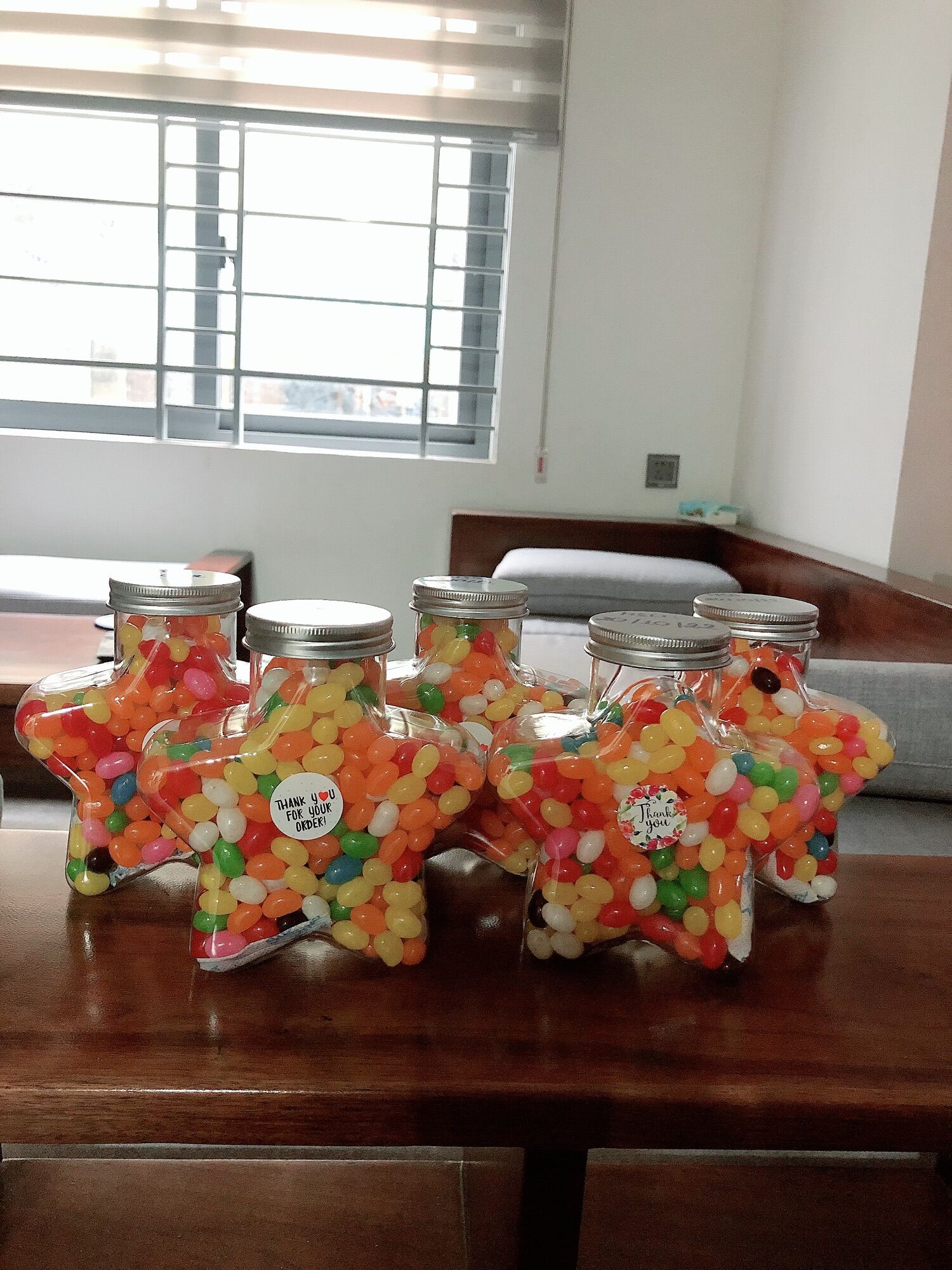 Kẹo bi trái cây 7 màu chai gấu