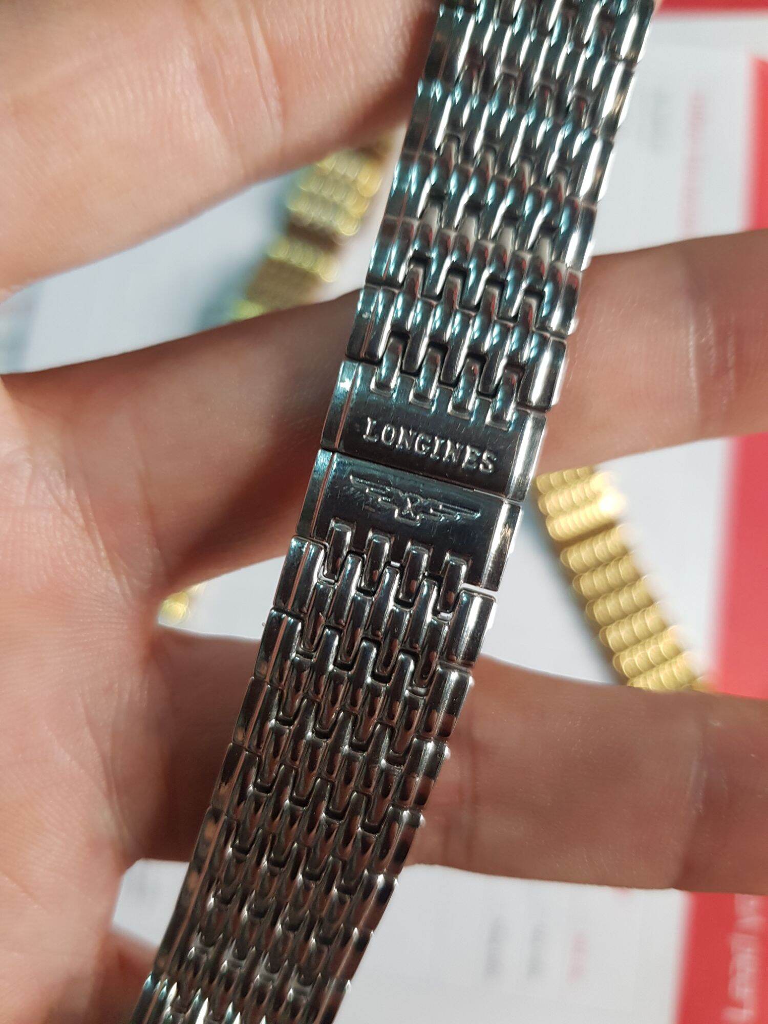Dây đồng hồ LONGINES đúc sezi đầu 18 mm. (vàng. trắng. đmi - mạ pvd )