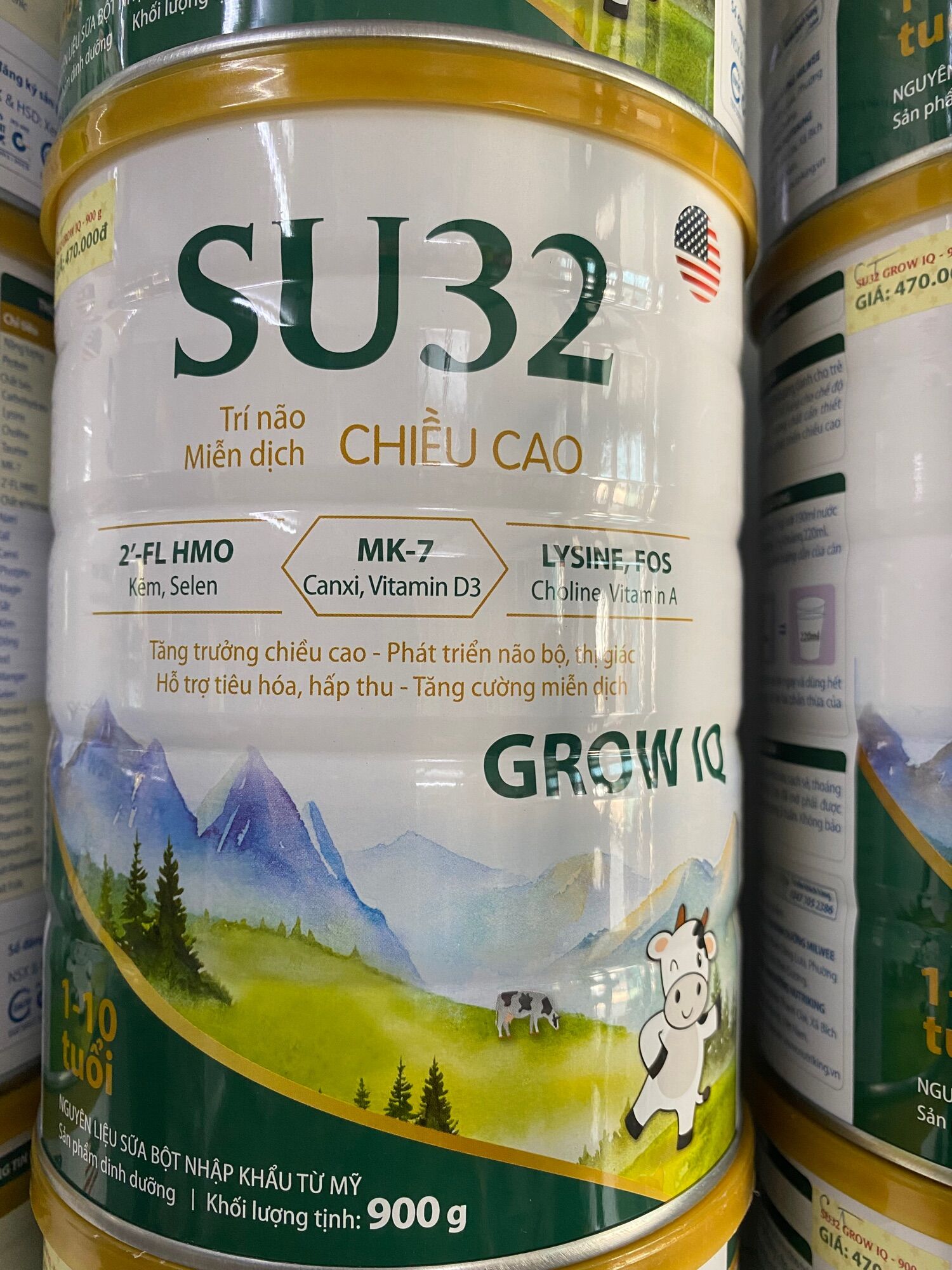 Sữa su32 grow iq 900gr dành cho trẻ từ 1-10 tuổi