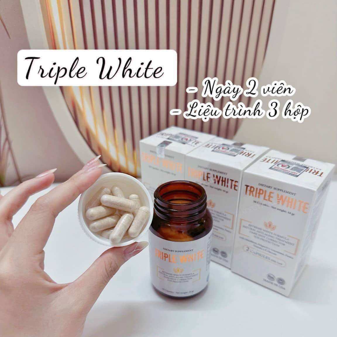 Triple white, trắng da,trắng