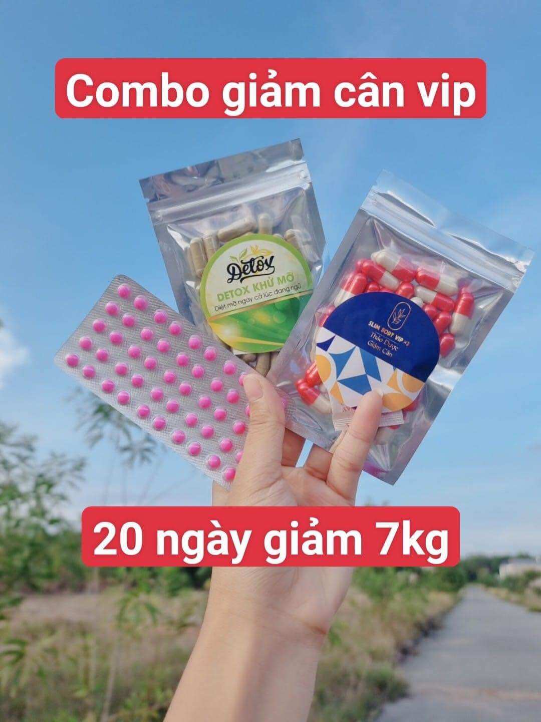 Combo giảm cân cấp tốc thái lan -Đánh tan mỡ bụng kèm vỉ hồng