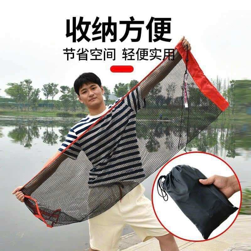 Túi lưới đựng cá gấp gọn mini siêu tiện lợi,kích thước siêu lớn,dày dặn,chắc chắn