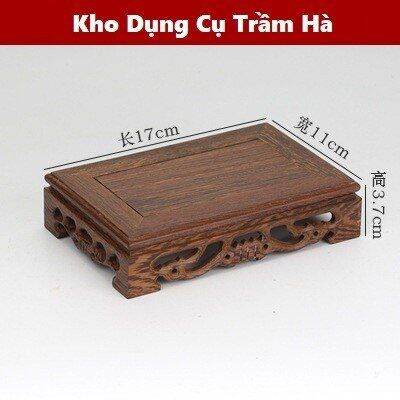 Đế gỗ, đôn gỗ gụ để chậu bonsai mini,tượng gốm, ấm trà,... vân trắng siêu đẹp