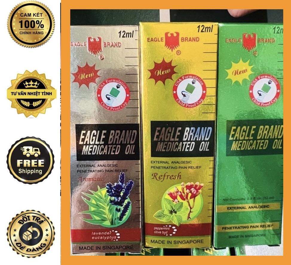 Dầu gió Singapore dạng lăn chai 12ml của Mỹ