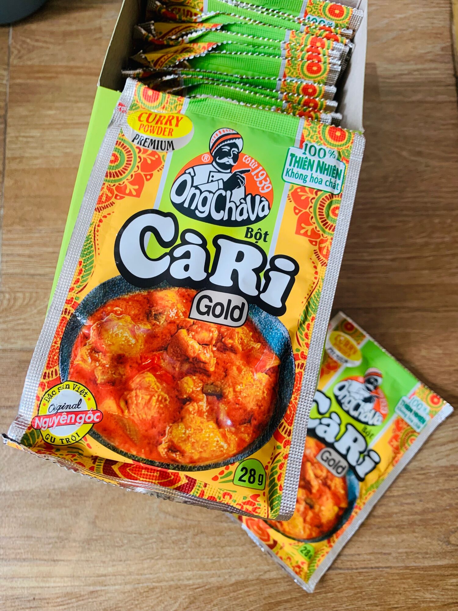 Combo 2 gói bột cà ri gold 28gr ocv