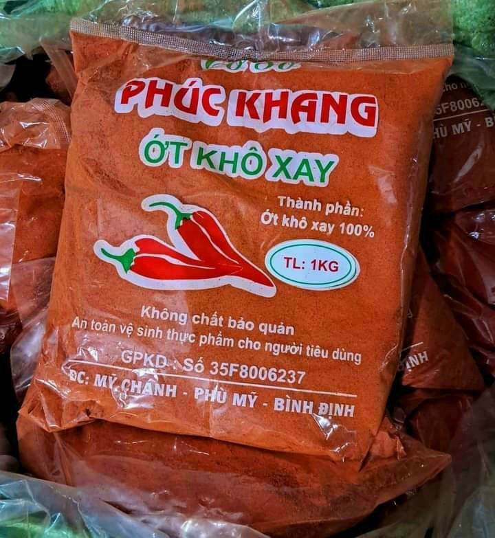 Bột ớt mịn [nguyên chất, siêu cay, túi 1kg]