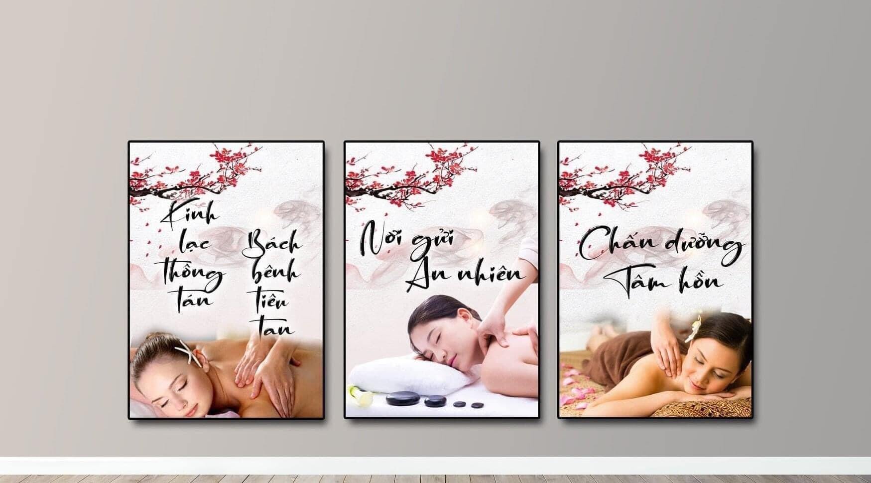 BỘ 3 TRANH SPA DƯỠNG SINH DÁN TƯỜNG ( NHẬN ĐẶT LÀM THEO YÊU CẦU CỦA KHÁCH )