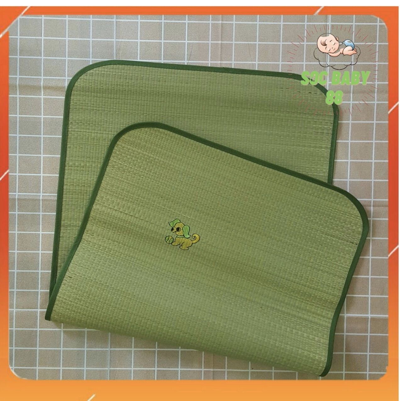 Chiếu cói cho bé, chiếu cói soc baby 88 cho bé yêu giấc ngủ ngon