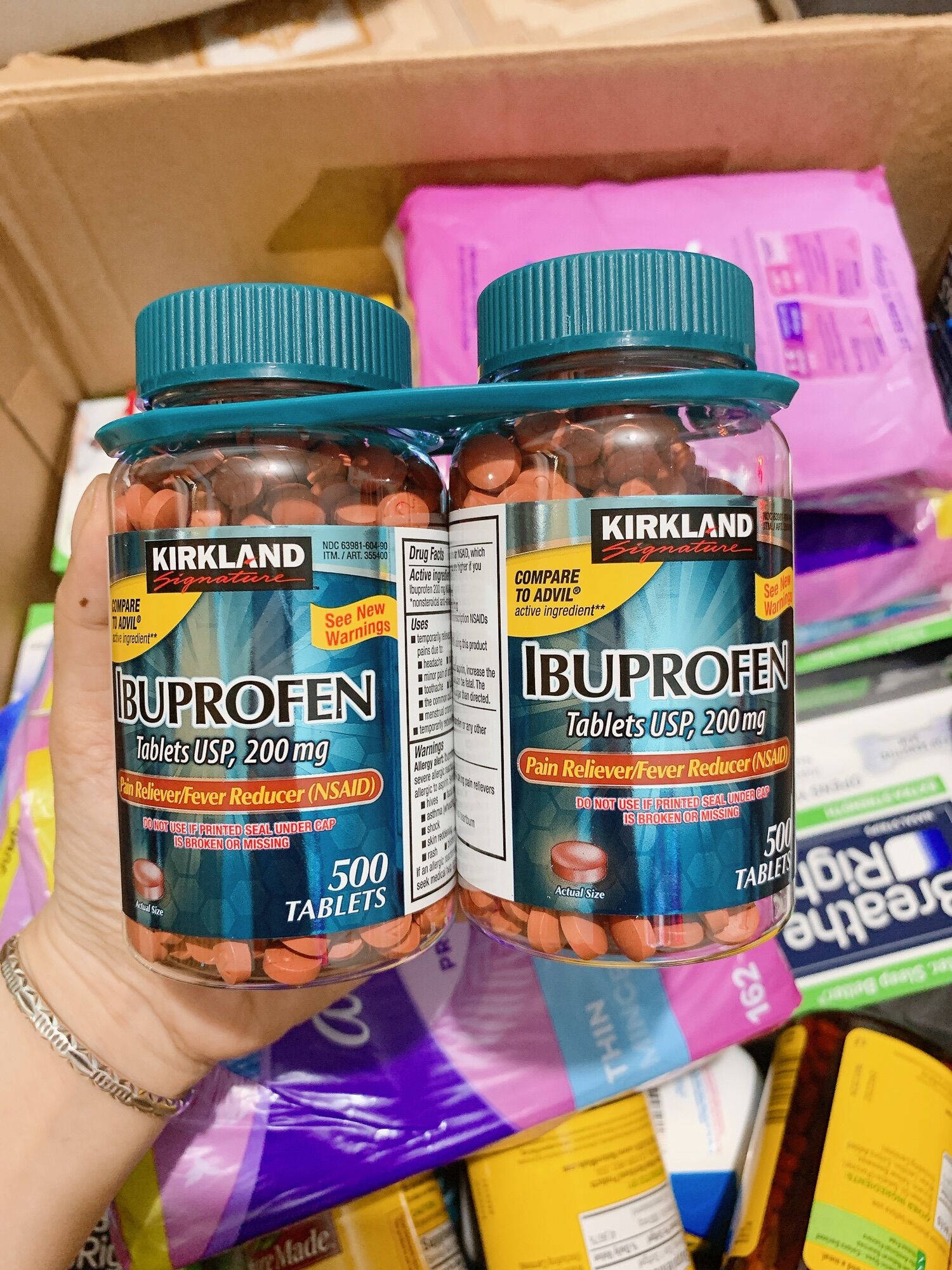 Ibuprofens  Mỹ 1 cặp 2 chai (2*500 viên)