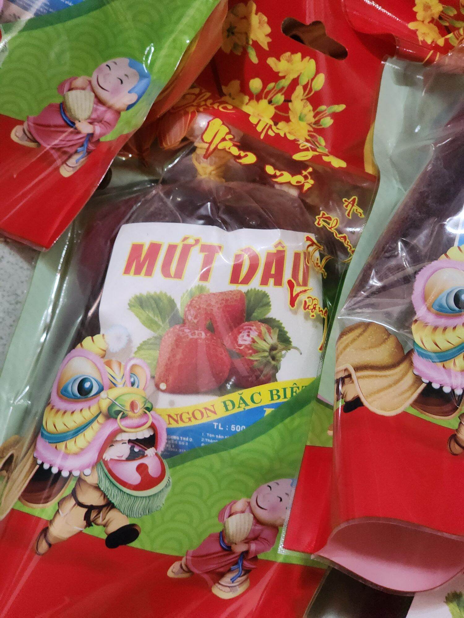 Mứt Dâu Đà Lạt Gói 500G
