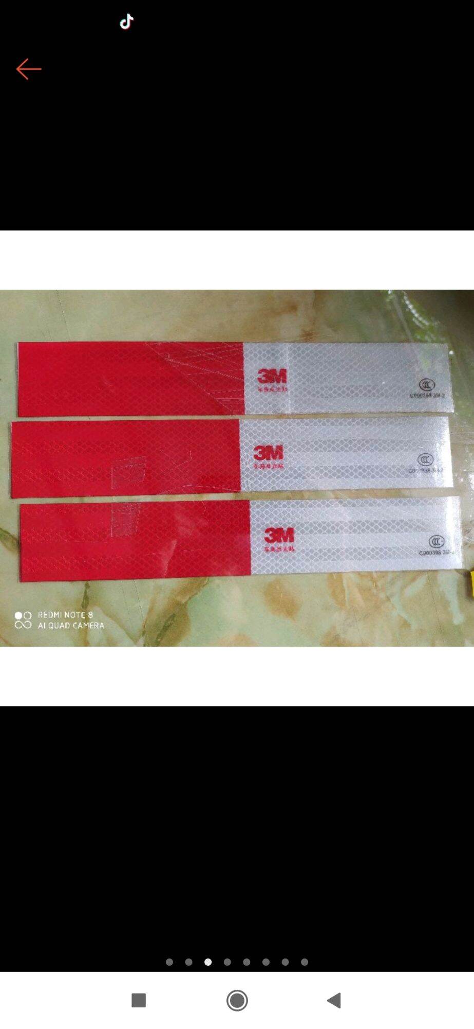 TEM DECAL DÁN PHẢN QUANG ĐỎ TRẮNG CHUẨN 3M