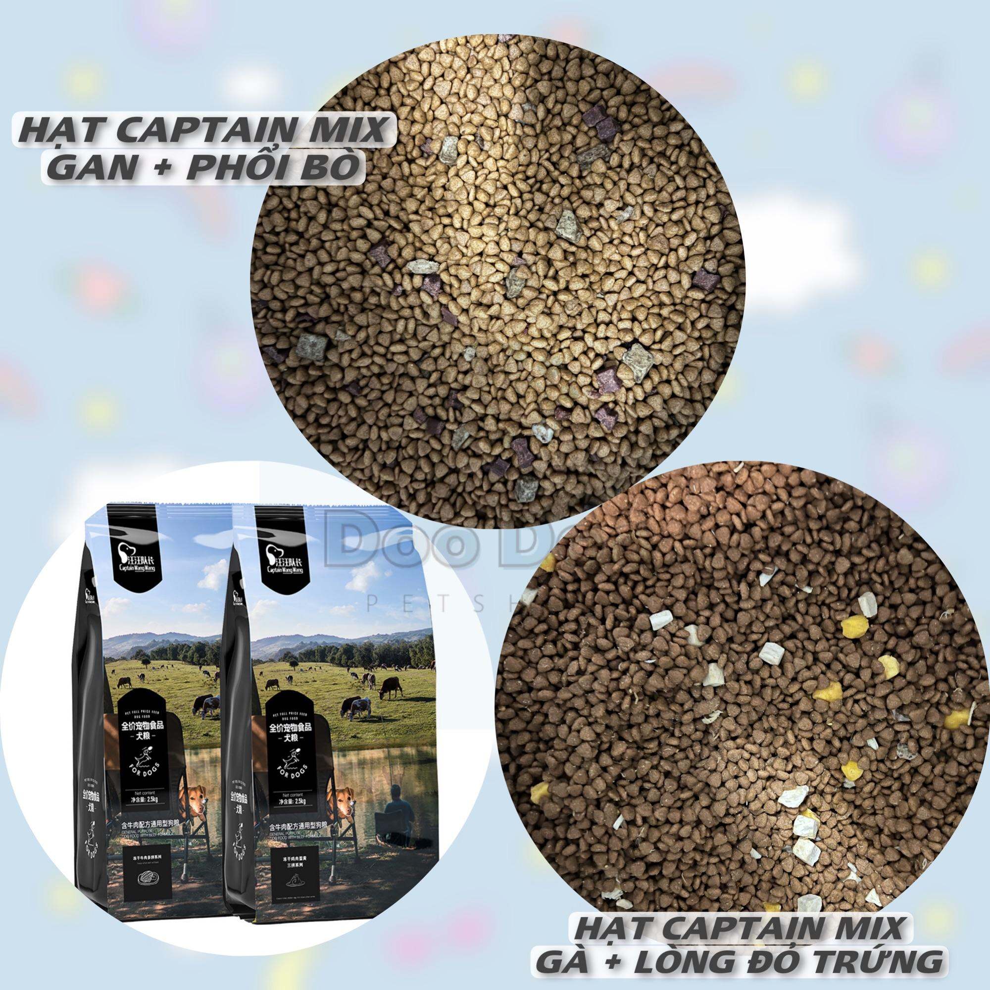 Hạt thức ăn cho chó CAPTAIN trộn gà và lòng đỏ trứng