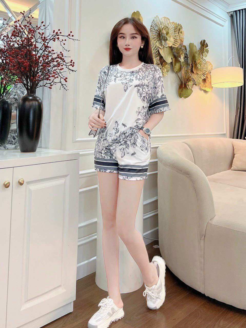 BỘ SHORT COTTON LẠNH PHỐI 3D CAO CẤP