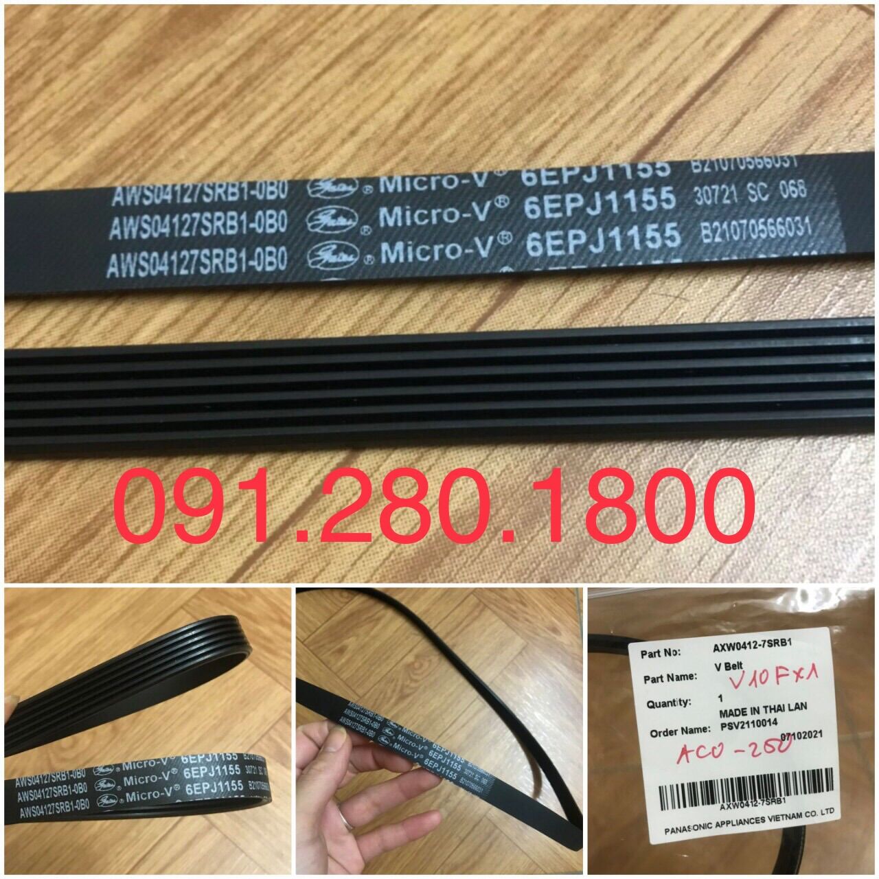 Dây curoa Máy Giặt Panasonic 6EPJ-1155 hàng chính hãng