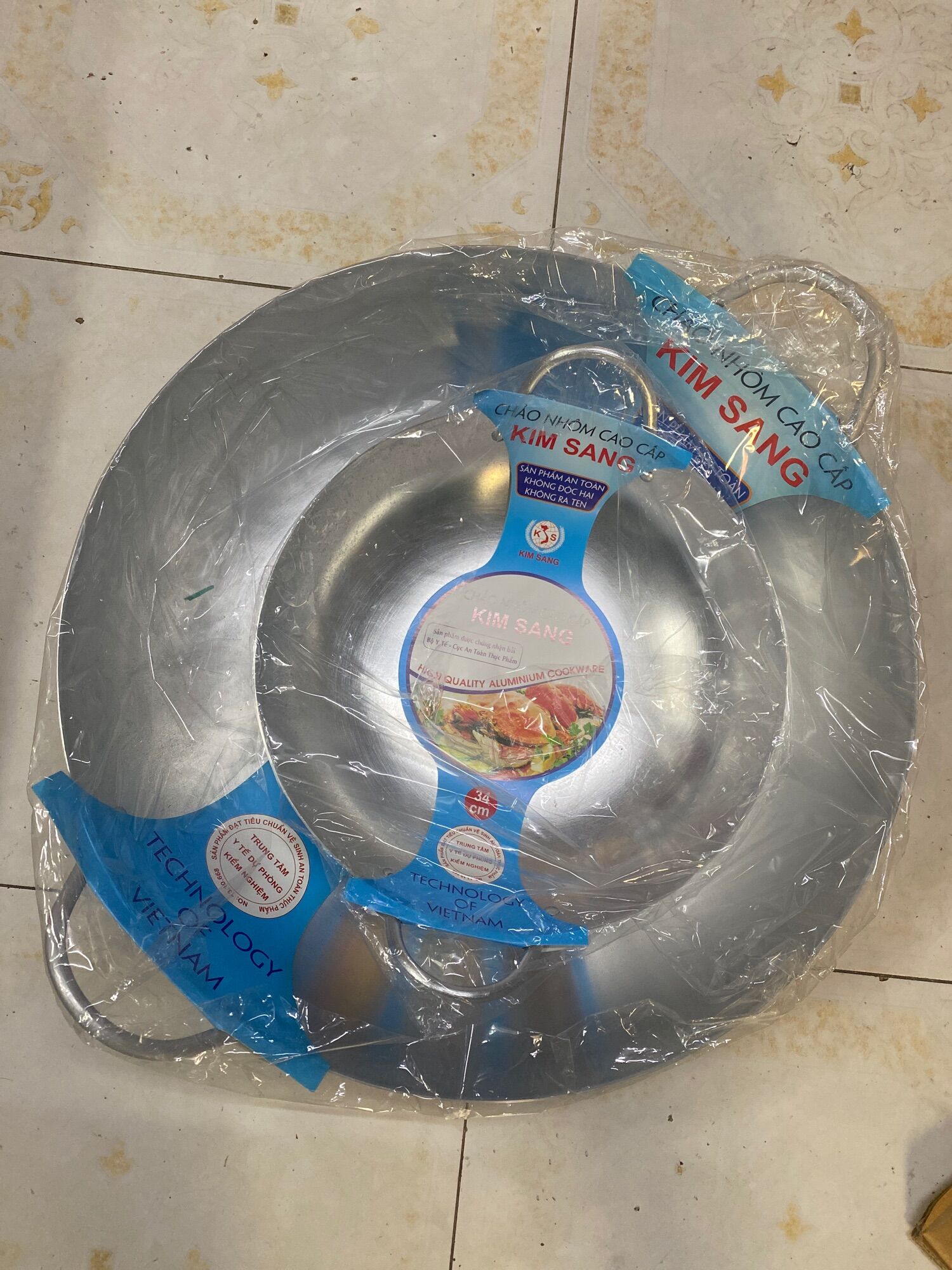 Chảo nhôm cao cấp nhỏ kích thước từ 16cm đến 60cm. An toàn không độc hại. Đạt vệ sinh an toàn thực phẩm số 13.10.668