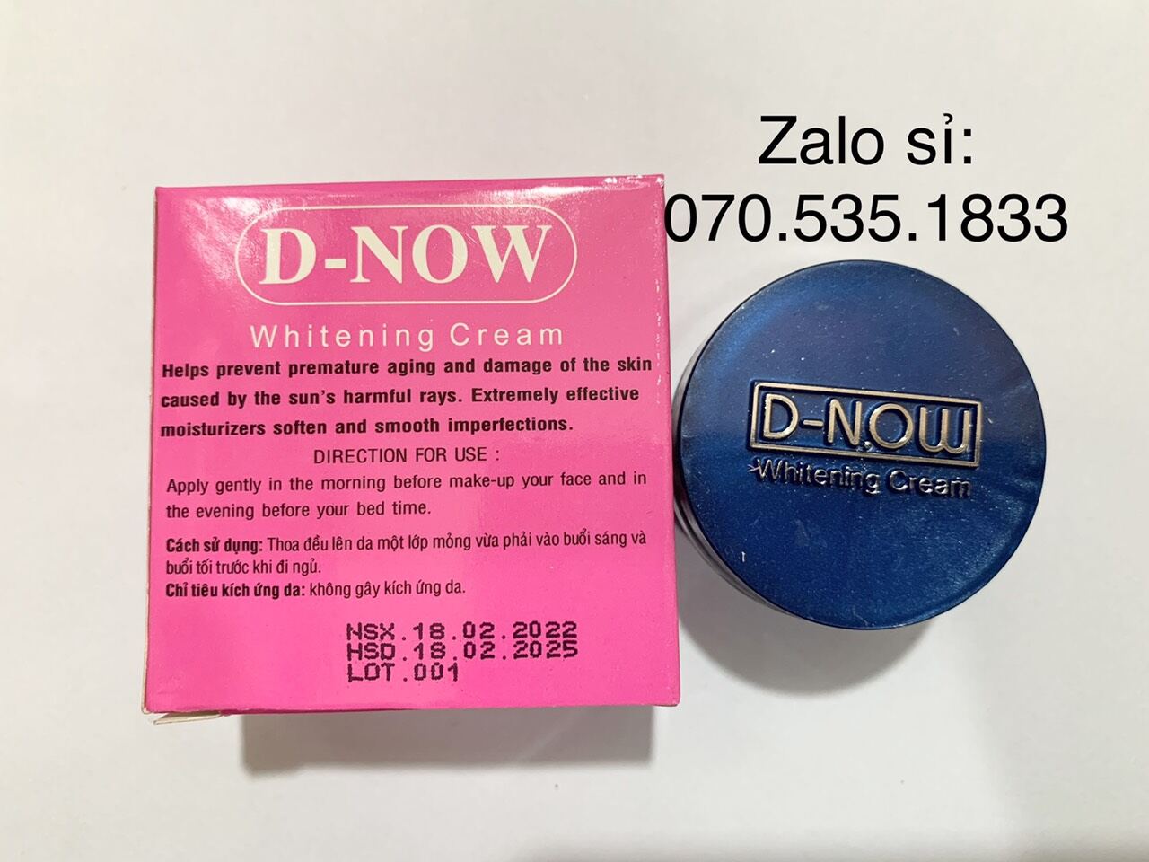 lẻ 1 hủ kem d-now trắng da hủ 5g