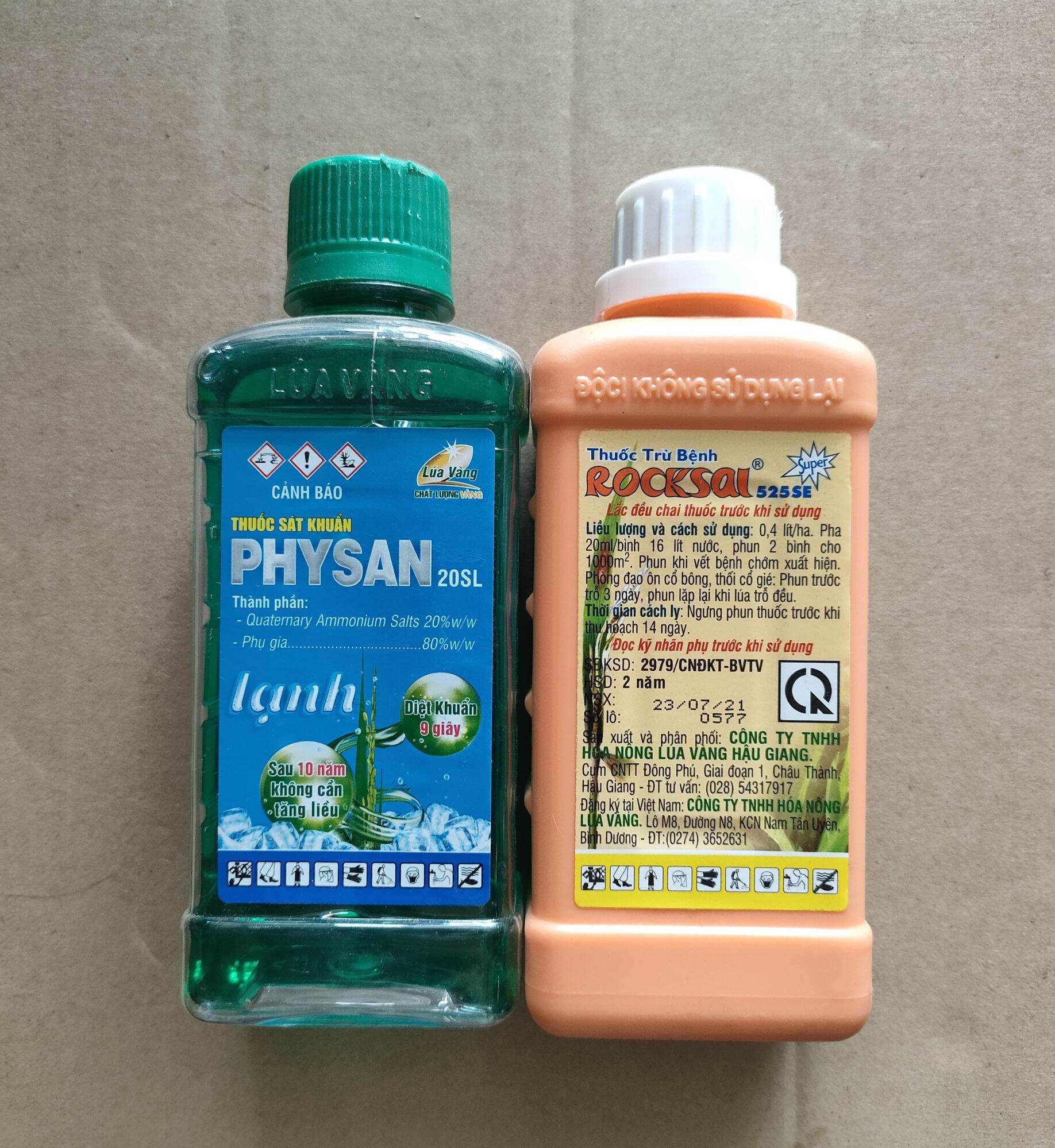 [combo 2chai] Rocsai Physan Lúa Vàng, đạo ôn vi khuẩn cháy bìa lá