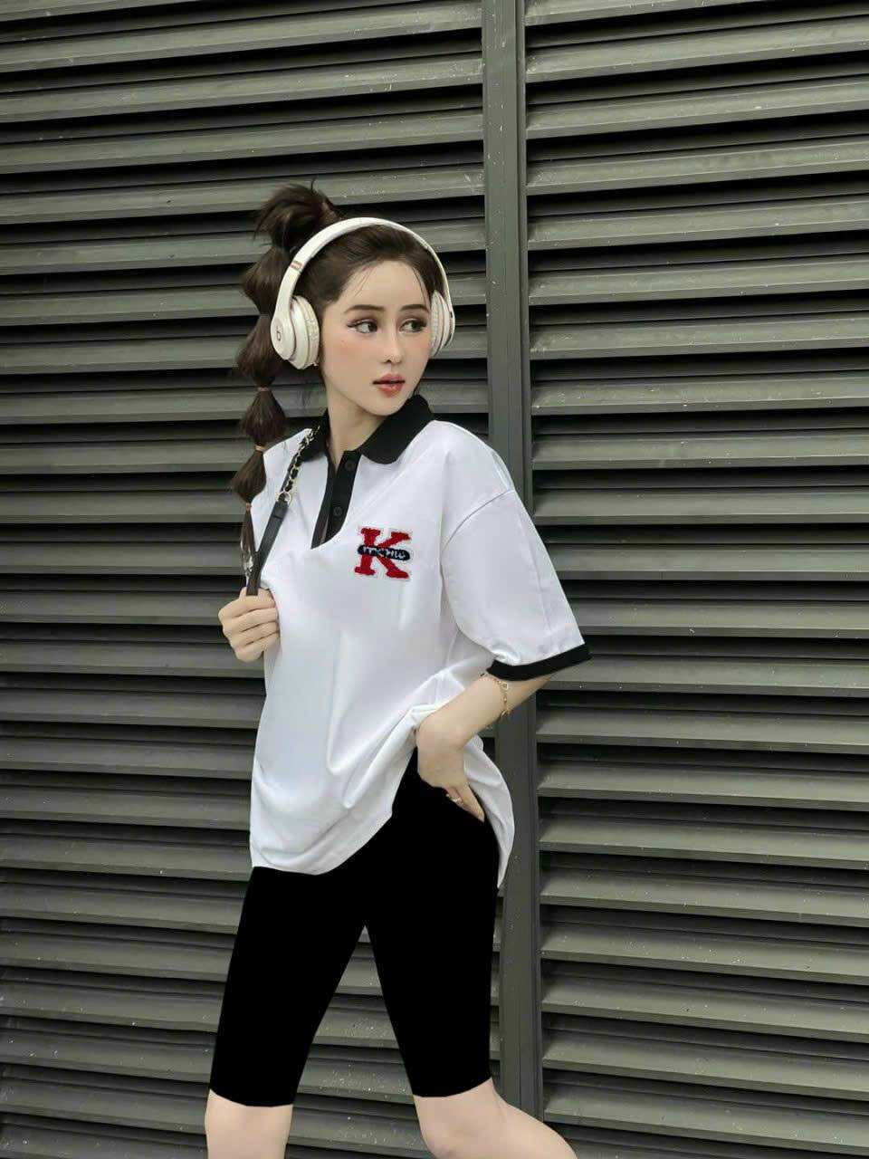 SÉT BỘ LỬNG CỔ BẺ THUN COTTON THÊU CAO CẤP