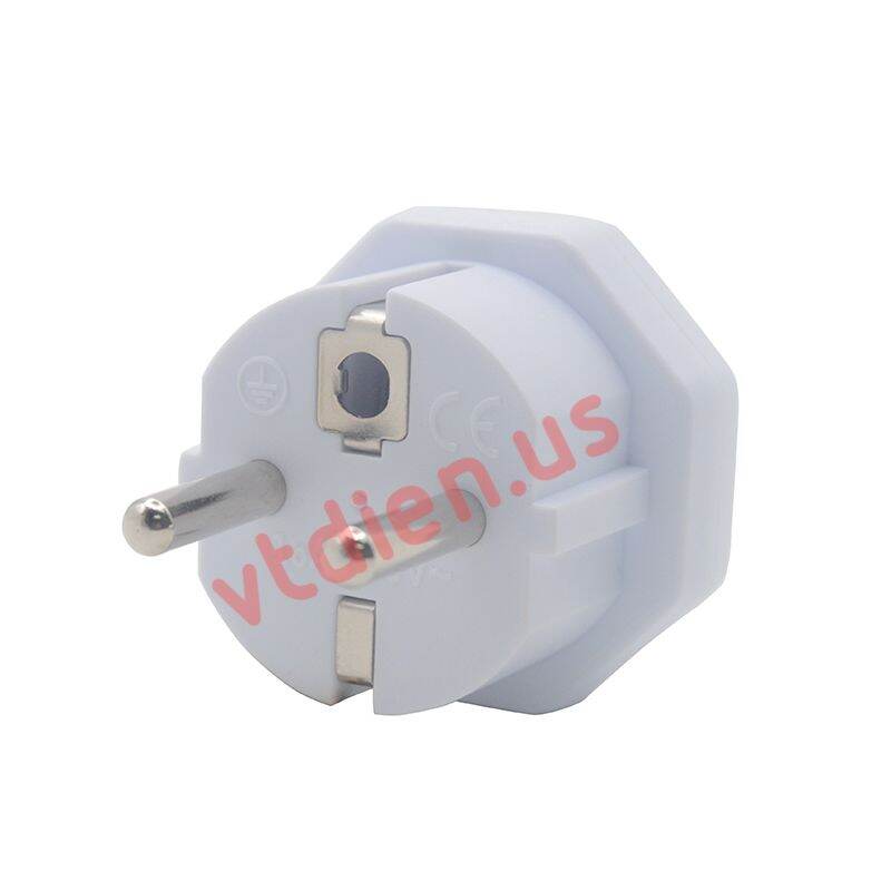 Phích cắm chuyển đổi chân dẹt sang chân Tròn