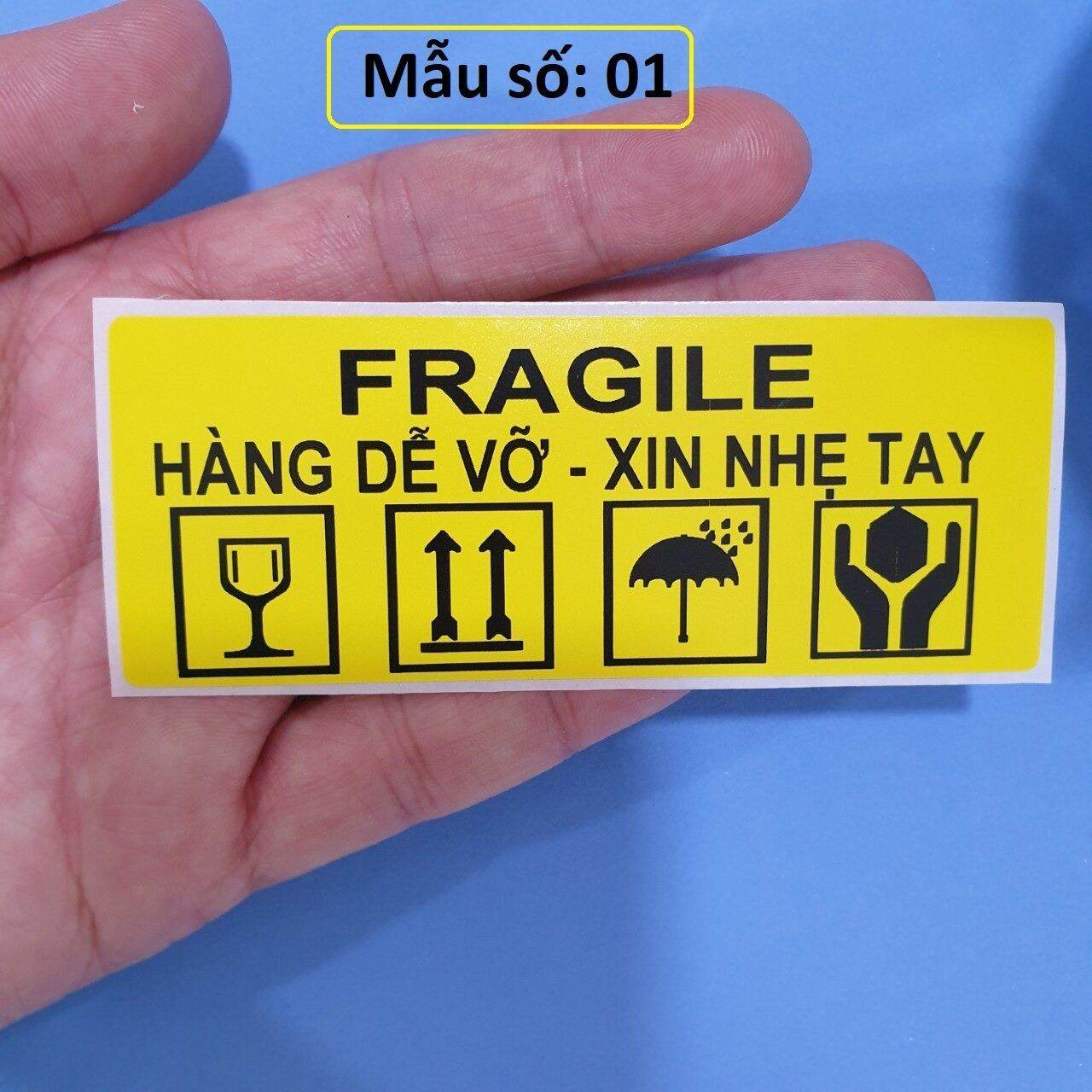 100 tem decal hàng dễ vỡ