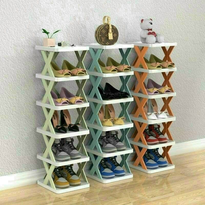 Kệ Để Giày Dép 5 Tầng Hình Chữ X