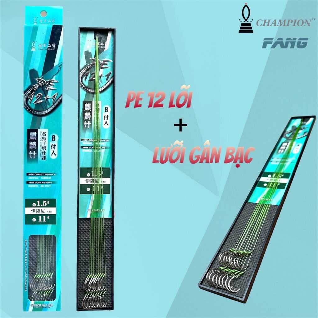 Thẻo dù câu đài buộc sẵn quán quân - 12 lõi