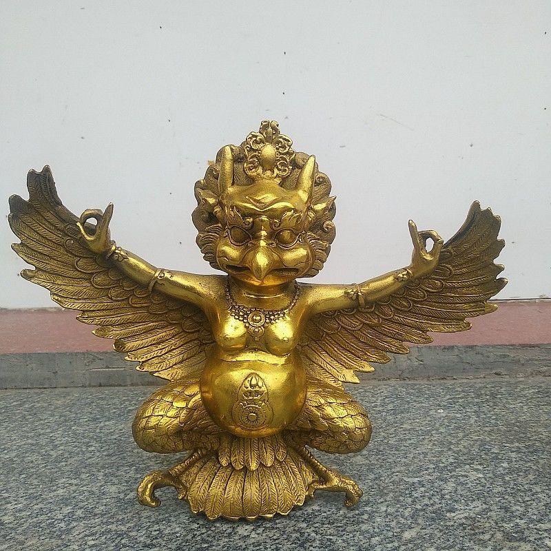 Tượng Đại Bàng Kim Sí Điểu bằng đồng cao 26cm